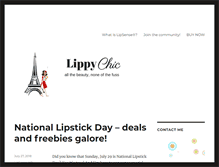 Tablet Screenshot of lippychic.com
